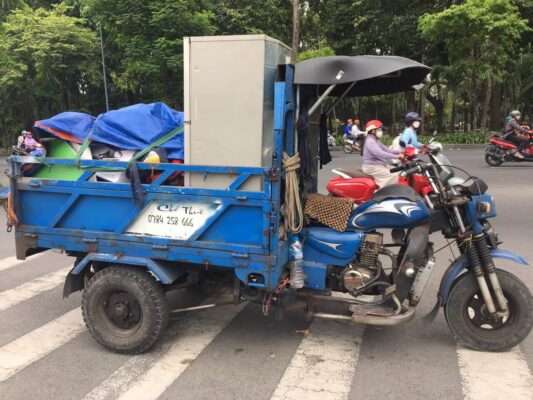 dịch vụ xe ba gác chuyển trọ bằng xe ba gác