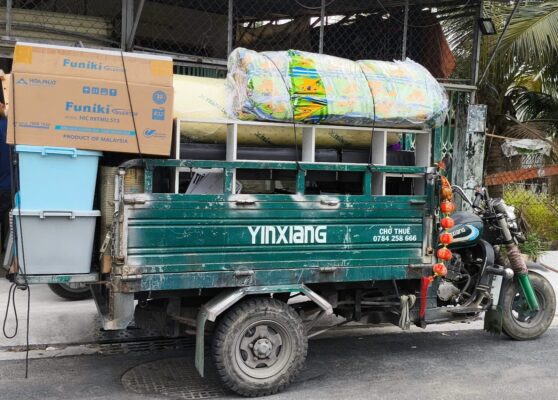 dịch vụ xe ba gác chở thuê giá rẻ Tân Bình