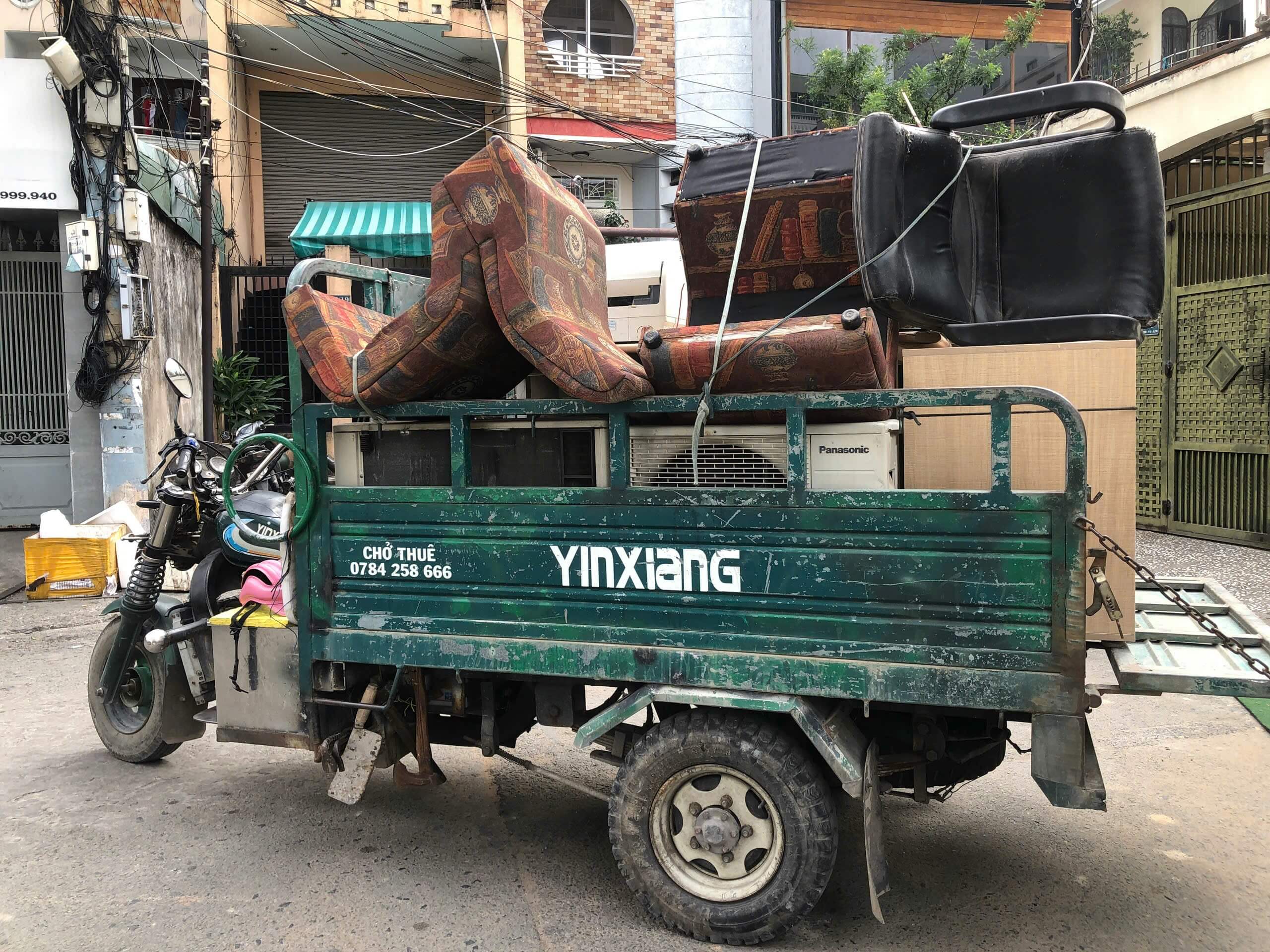 thuê xe ba gác đổ rác Tân Bình nhanh gọn, uy tín