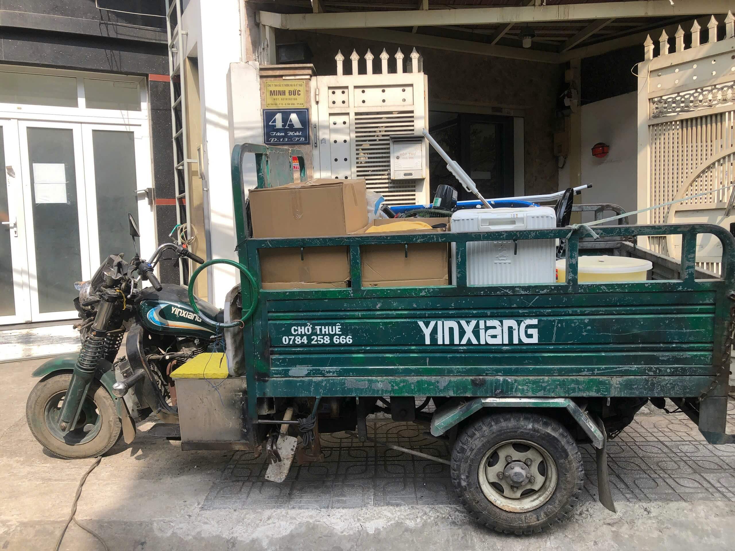 thuê xe ba gác chuyển trọ giá rẻ