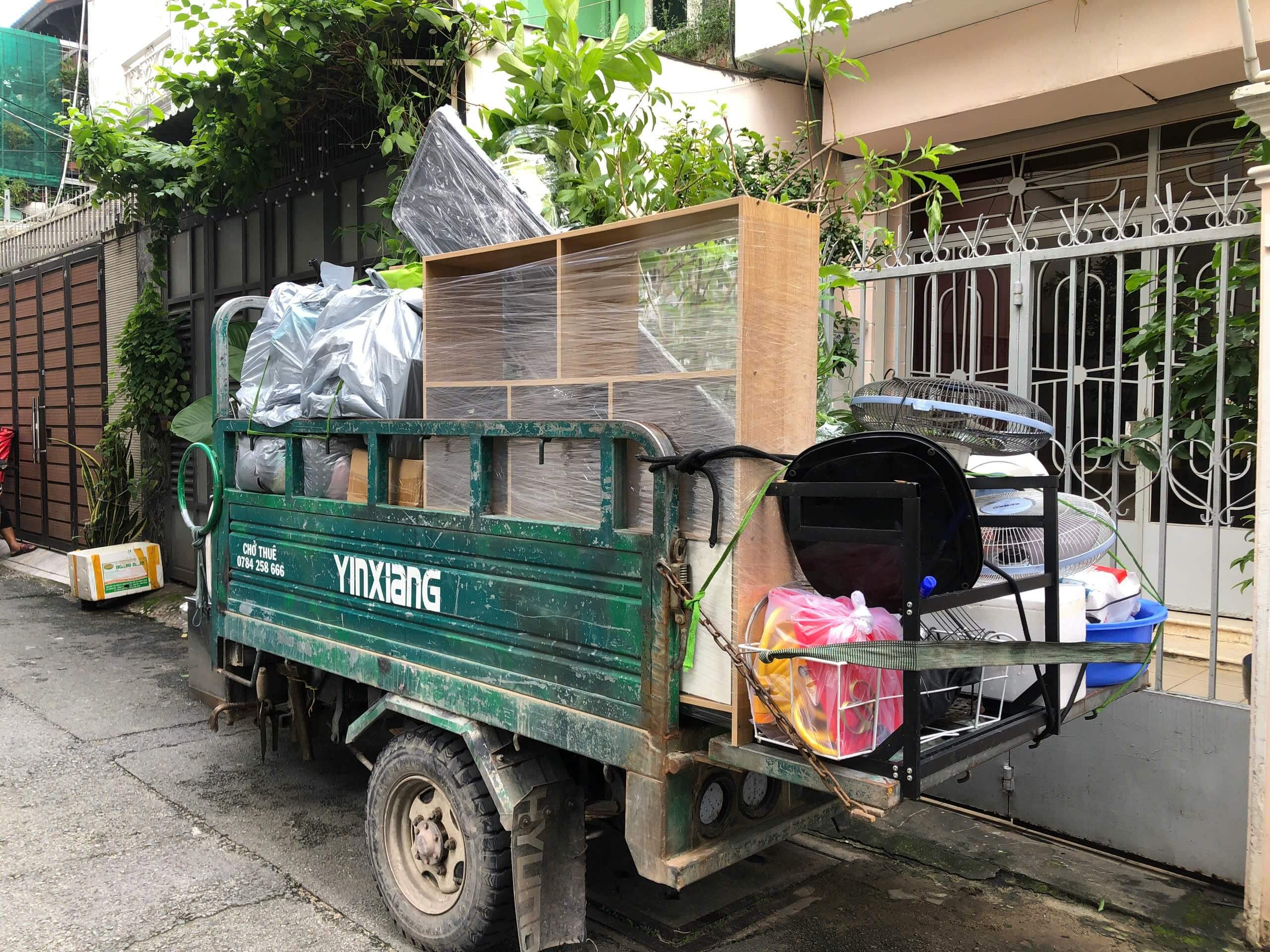 dich vụ xe ba gác Tân Bình chuyên chuyển trọ giá rẻ