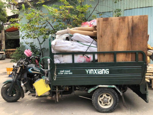 Dịch vụ xe ba gác dọn đổ rác giá rẻ