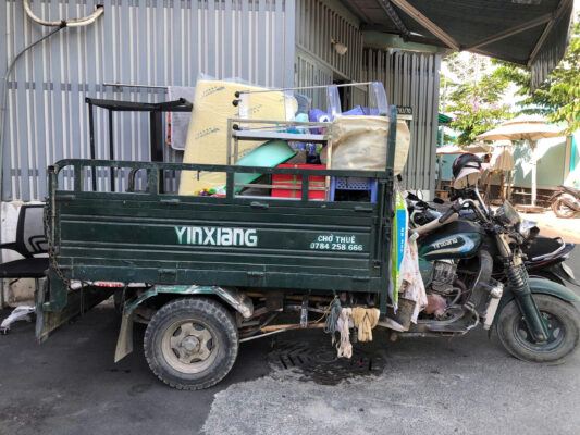 thuê xe ba gác chuyển đồ giá rẻ tại Tân Bình